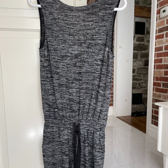 Aritzia Wilfred Free Izabel Romper Sz SX BLack- Gray Knit Casual - Picture 4 of 7